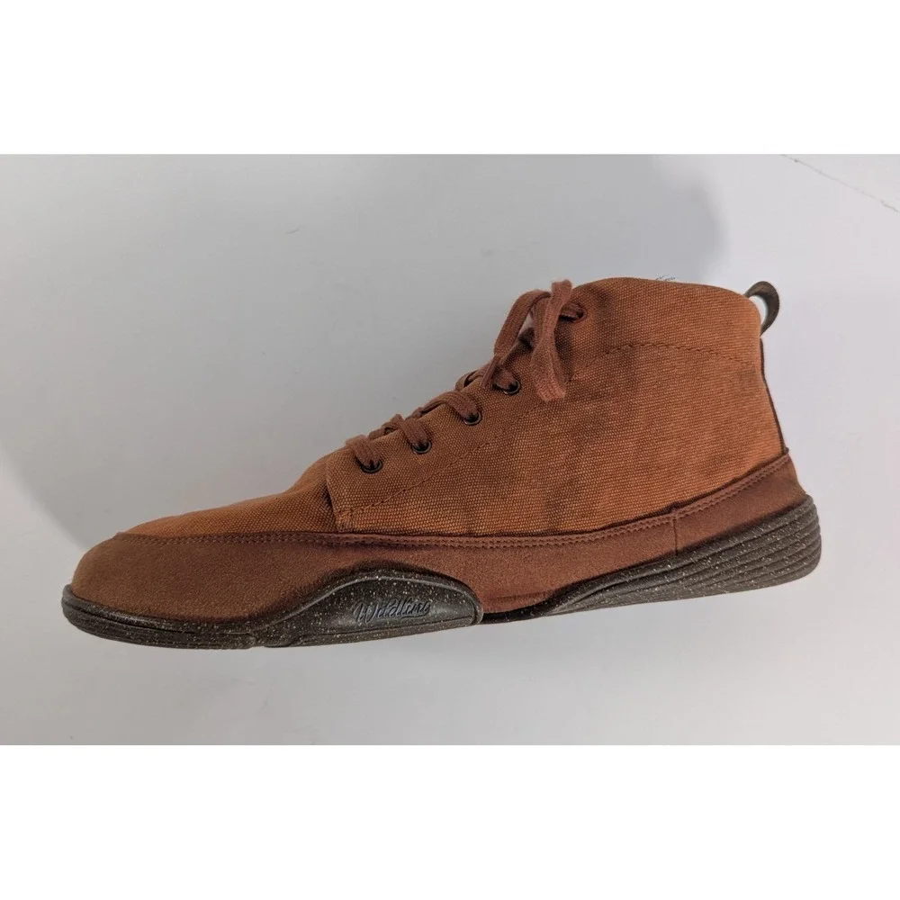 Wildling Mudanca Barefoot Boots Rust Orange Canvas Minimalist Shoes Men 10 EU 43